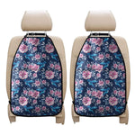 Pink Flowers And Hummingbird Print Car Seat Organizers