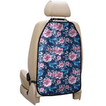Pink Flowers And Hummingbird Print Car Seat Organizers