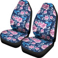 Pink Flowers And Hummingbird Print Universal Fit Car Seat Covers