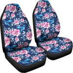 Pink Flowers And Hummingbird Print Universal Fit Car Seat Covers