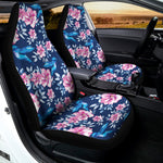 Pink Flowers And Hummingbird Print Universal Fit Car Seat Covers