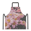 Pink Flowers Print Apron