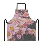 Pink Flowers Print Apron