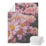 Pink Flowers Print Blanket