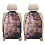 Pink Flowers Print Car Seat Organizers