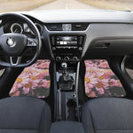 Pink Flowers Print Front Car Floor Mats
