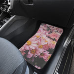 Pink Flowers Print Front Car Floor Mats