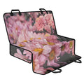 Pink Flowers Print Pet Car Back Seat Cover