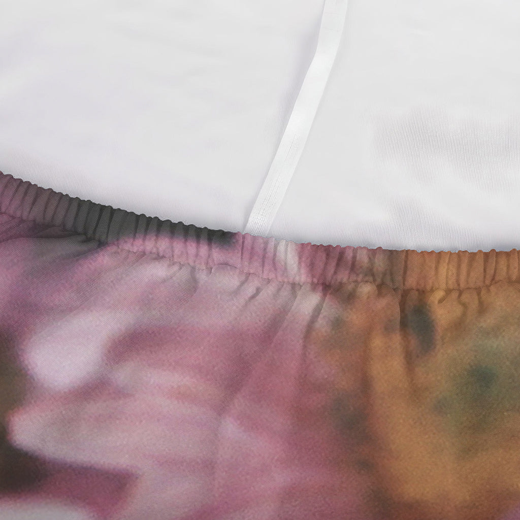 Pink Flowers Print Sofa Cover