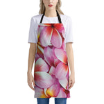 Pink Frangipani Flower Print Apron