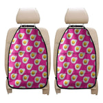 Pink Fried Eggs Pattern Print Car Seat Organizers