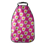 Pink Fried Eggs Pattern Print Car Seat Organizers