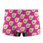 Pink Fried Eggs Pattern Print Men's Boxer Briefs