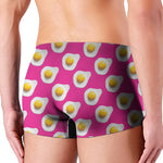Pink Fried Eggs Pattern Print Men's Boxer Briefs