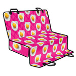 Pink Fried Eggs Pattern Print Pet Car Back Seat Cover