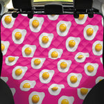 Pink Fried Eggs Pattern Print Pet Car Back Seat Cover