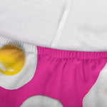 Pink Fried Eggs Pattern Print Sofa Cover