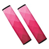 Pink Geometric Square Pattern Print Car Seat Belt Covers