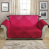 Pink Geometric Square Pattern Print Loveseat Protector