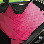 Pink Geometric Square Pattern Print Pet Car Back Seat Cover