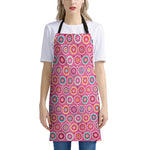Pink Girly Flower Pattern Print Apron