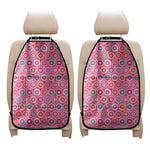 Pink Girly Flower Pattern Print Car Seat Organizers