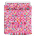 Pink Girly Flower Pattern Print Duvet Cover Bedding Set