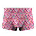 Pink Girly Flower Pattern Print Men's Boxer Briefs