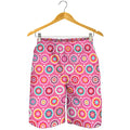 Pink Girly Flower Pattern Print Men's Shorts