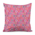 Pink Girly Flower Pattern Print Pillow Cover