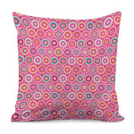 Pink Girly Flower Pattern Print Pillow Cover