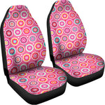 Pink Girly Flower Pattern Print Universal Fit Car Seat Covers
