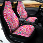 Pink Girly Flower Pattern Print Universal Fit Car Seat Covers