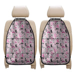 Pink Girly Mermaid Pattern Print Car Seat Organizers