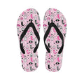 Pink Girly Mermaid Pattern Print Flip Flops