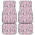 Pink Girly Mermaid Pattern Print Front and Back Car Floor Mats