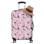 Pink Girly Mermaid Pattern Print Luggage Cover