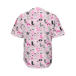 Pink Girly Mermaid Pattern Print Men's Baseball Jersey