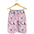 Pink Girly Mermaid Pattern Print Men's Shorts