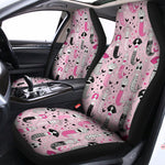 Pink Girly Mermaid Pattern Print Universal Fit Car Seat Covers