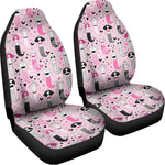 Pink Girly Mermaid Pattern Print Universal Fit Car Seat Covers