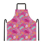 Pink Girly Unicorn Print Apron
