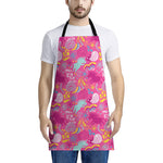 Pink Girly Unicorn Print Apron
