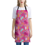 Pink Girly Unicorn Print Apron
