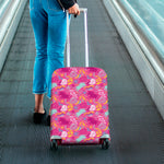 Pink Girly Unicorn Print Luggage Cover