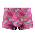 Pink Girly Unicorn Print Men's Boxer Briefs