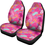 Pink Girly Unicorn Print Universal Fit Car Seat Covers