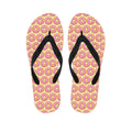 Pink Glazed Donut Pattern Print Flip Flops