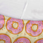 Pink Glazed Donut Pattern Print Sofa Cover