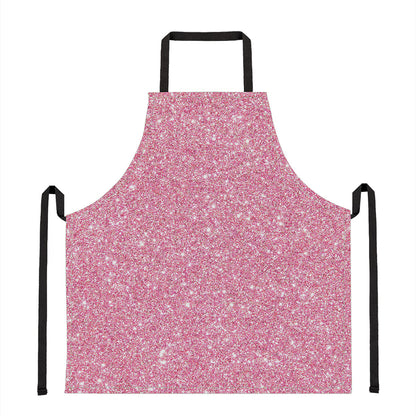 Pink Glitter Artwork Print (NOT Real Glitter) Apron